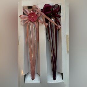 KURT ADLER - Vintage Teardrop Blown Glass Christmas Ornaments